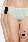 Zivame Low Rise Full Coverage Hipster Panty (Pack of 3) - Multicolor — thumbnail 1